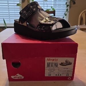 Alegria Collage Grey Sandals
